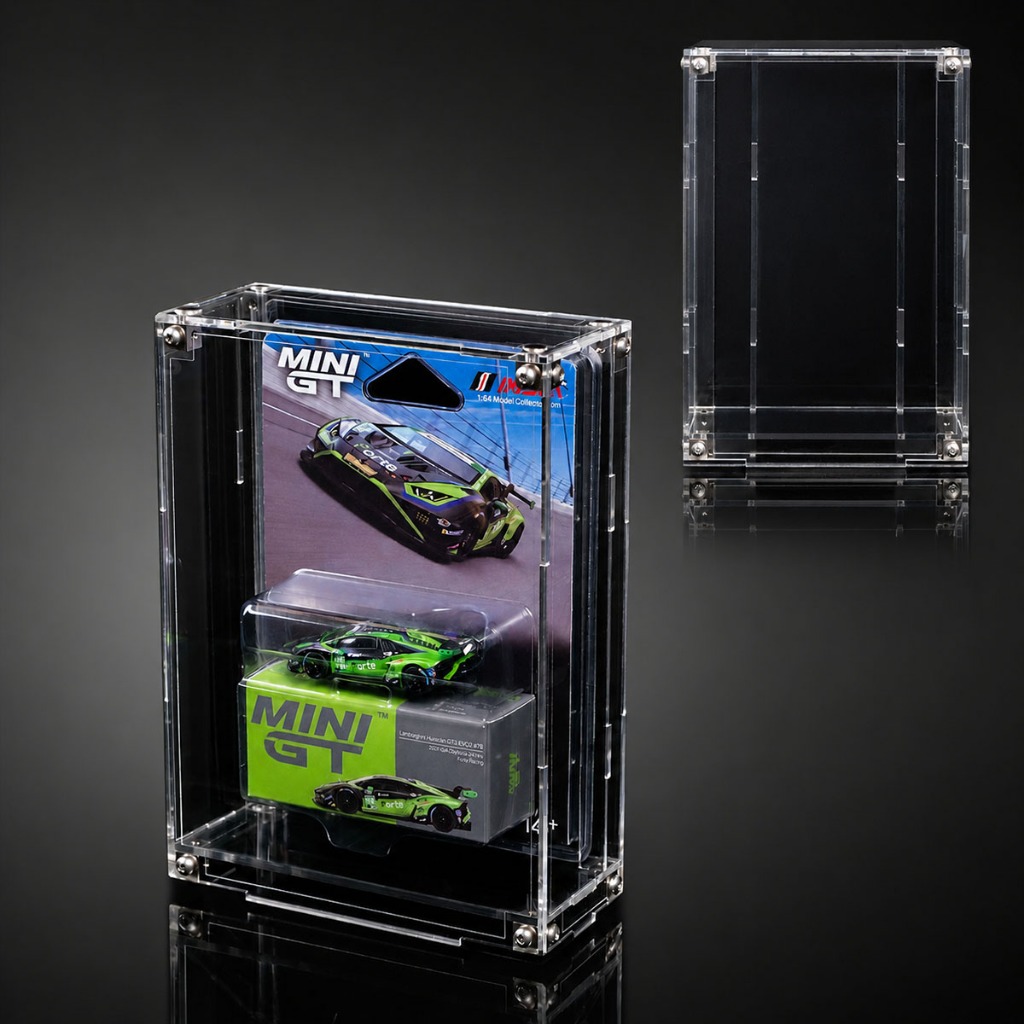 Expositor para Mini Gt com Proteção UV Diecast Miniatura 1:64