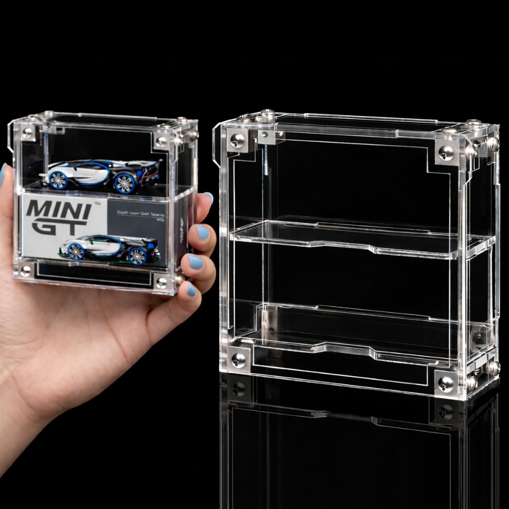 Display Expositor Para Mini Gt Acrílico Premium Proteção Uv Diecast Coleção