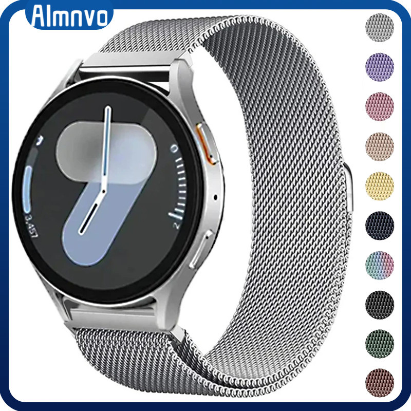Pulseira 22mm 20mm De Metal Aço Para Relógio Samsung Galaxy Watch 7 6 5 FE/ Huawei GT 6 5/ Amazfit GTR GTS 4 Mini/redmi
