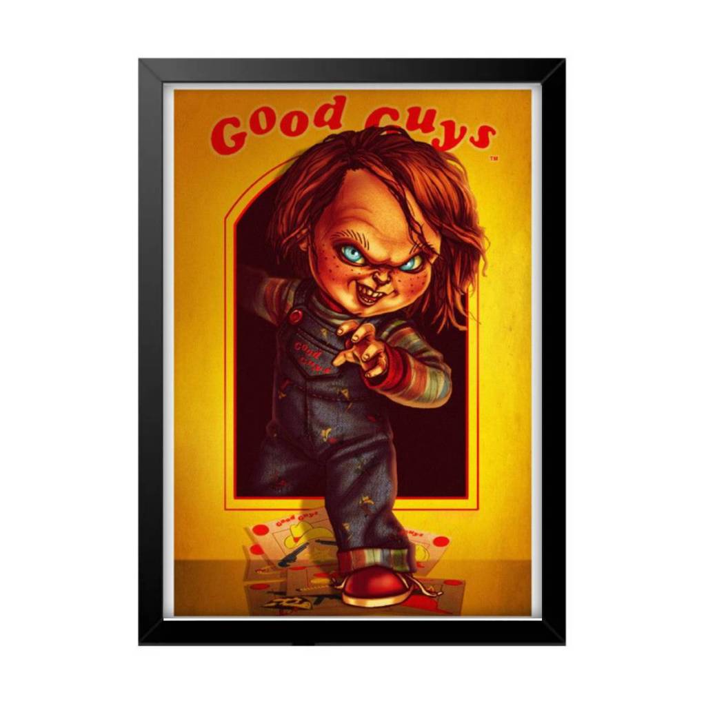 Quadro Decorativo Filme Poster Chucky Boneco Assassino Quarto Sala Escritório