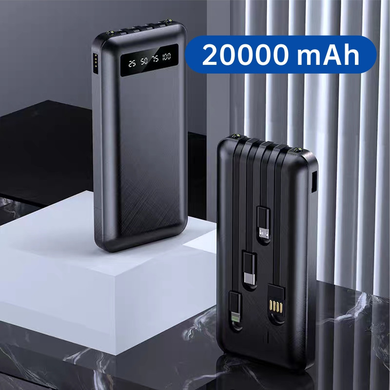 Power Bank 20000mAh Carregador Portátil Universal p/ iPhone Samsung Android