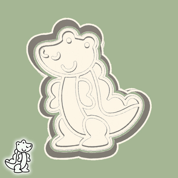 Cortador de Biscoito DE ANIMAIS - CROCODILO