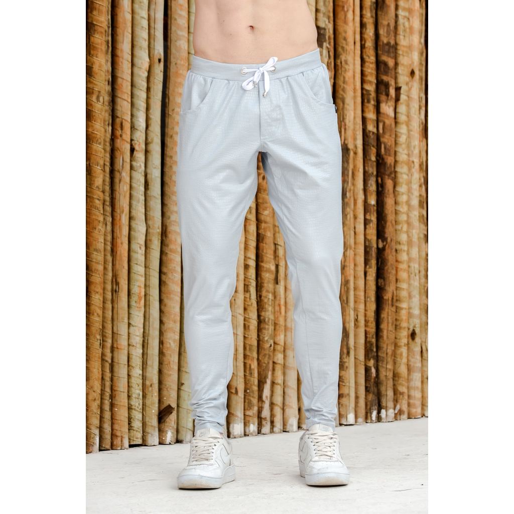 Calça Masculina JotaVê em Cirrê Pele de Crocodilo Moda Masculina Casual Confortável