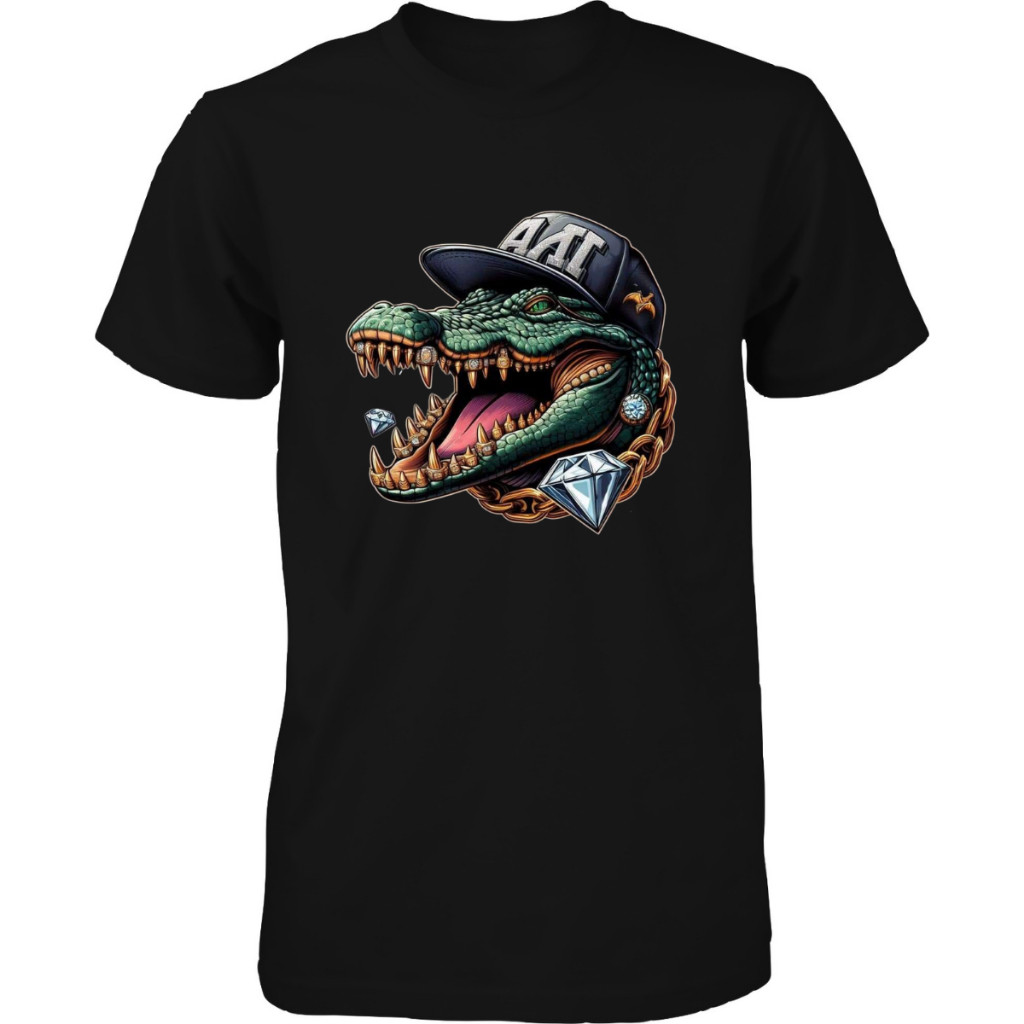 Camisa Masculina Camiseta Streetwear CROCODILO 100% Algodão C58