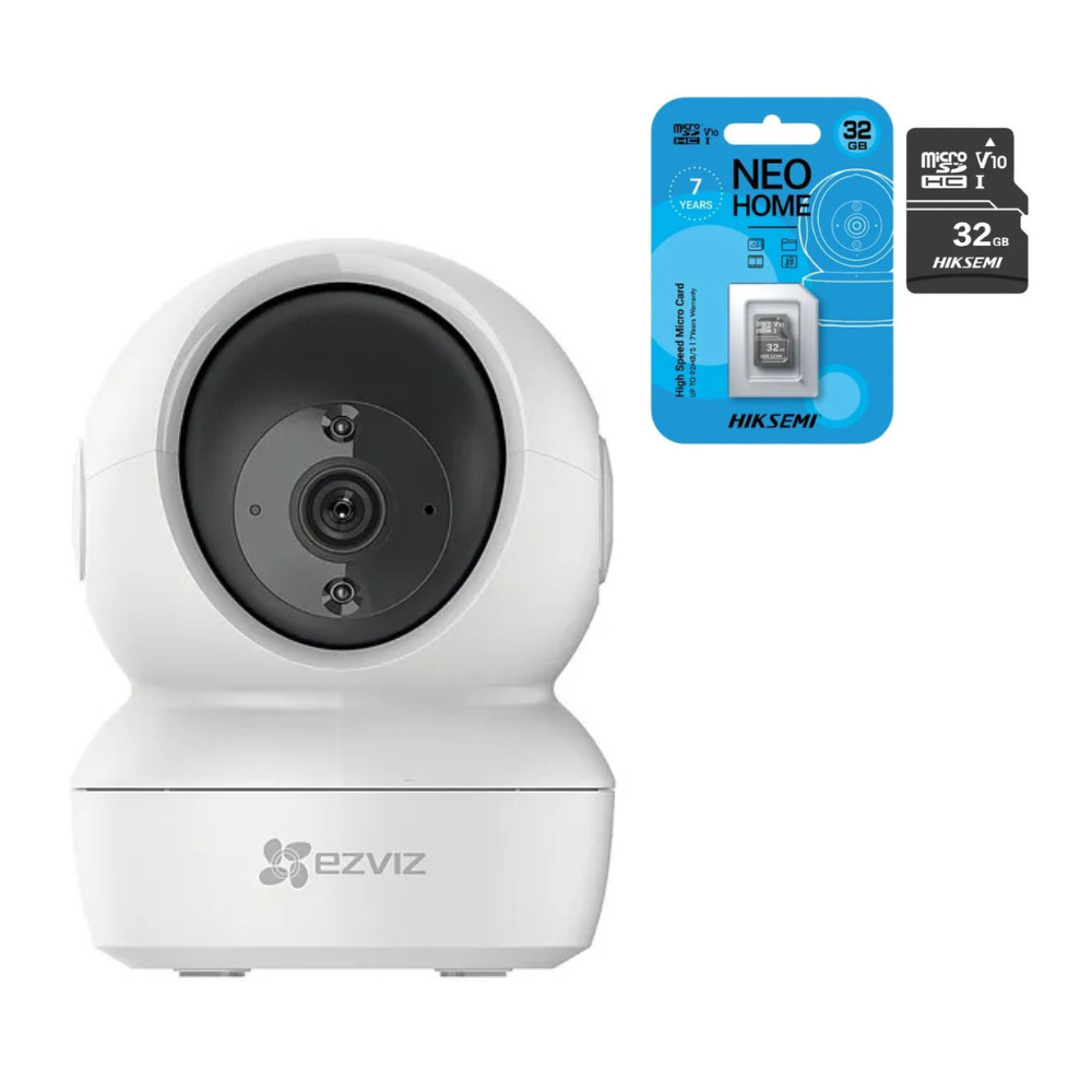 KIT Câmera de segurança WiFi Ezviz C6N FHD 2MP + Cartão 64gb