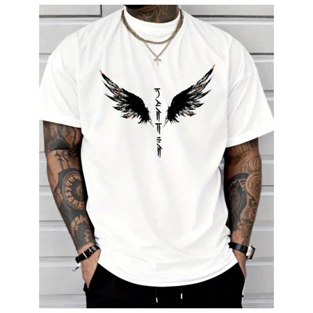 Camiseta Masculina ASAS Simples De Manga Curta 100% Algodão