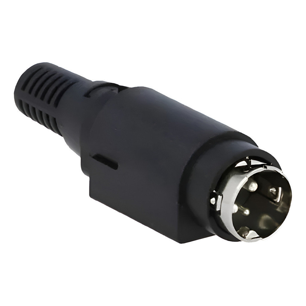 Kit C/ 2 Conectores Plug Kycon Mini-din 3 Pinos Impressora