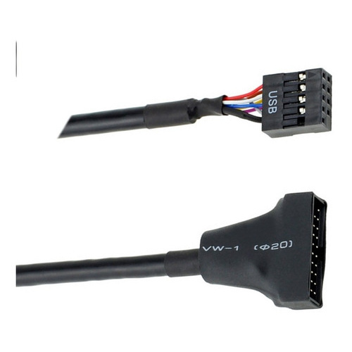 Cabo Adaptador Usb 2.0 Conector 9 Pino 3.0 Painel Frontal Pc
