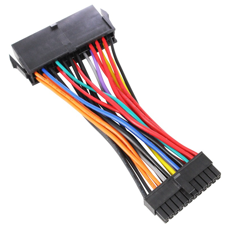Cabo Adaptador 24 Pinos Para 24 Pinos Mini Fonte Atx
