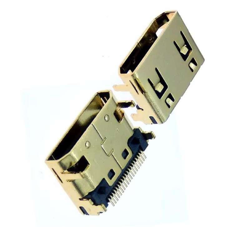 Conector Mini Hdmi Fêmea 19 Pino smd 4 Garras