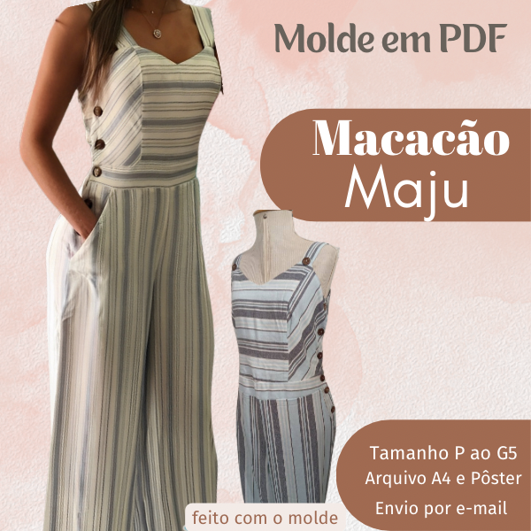 MOLDE EM PDF MACACÃO MAJU