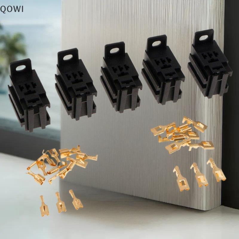 qo 5 Jogos/Lote Acessórios DIY Conector De Relé De Carro Soet Sem Fio Com Terminal Modificado Náilon Chama Retardador br