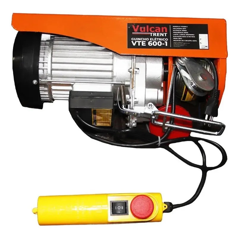 Guincho 1100w 300/600kg 220v Vte600-1 Cabo 12m