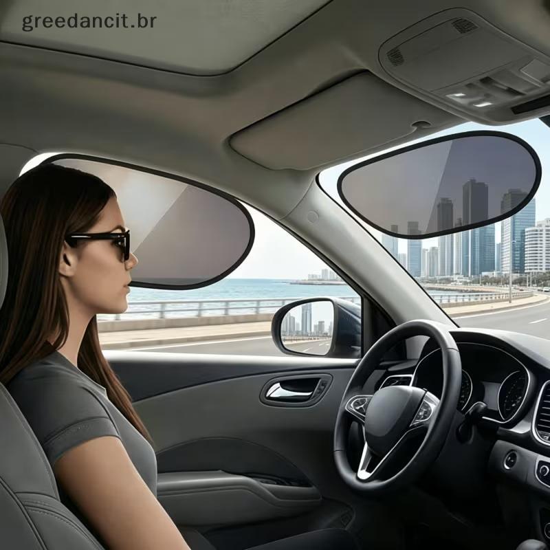 MA 2 Peças De Proteção Solar Para Carro , UV , Antirreflexo , Luz , Blo , Visão Clara Uso Diário