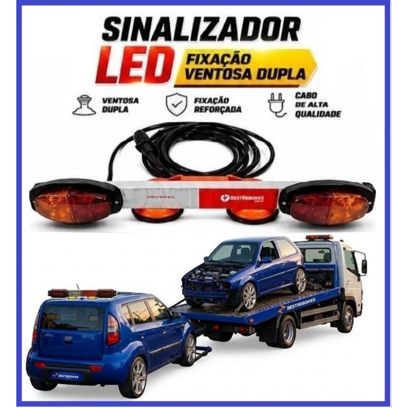 Régua de sinalização bivolt para guinchos