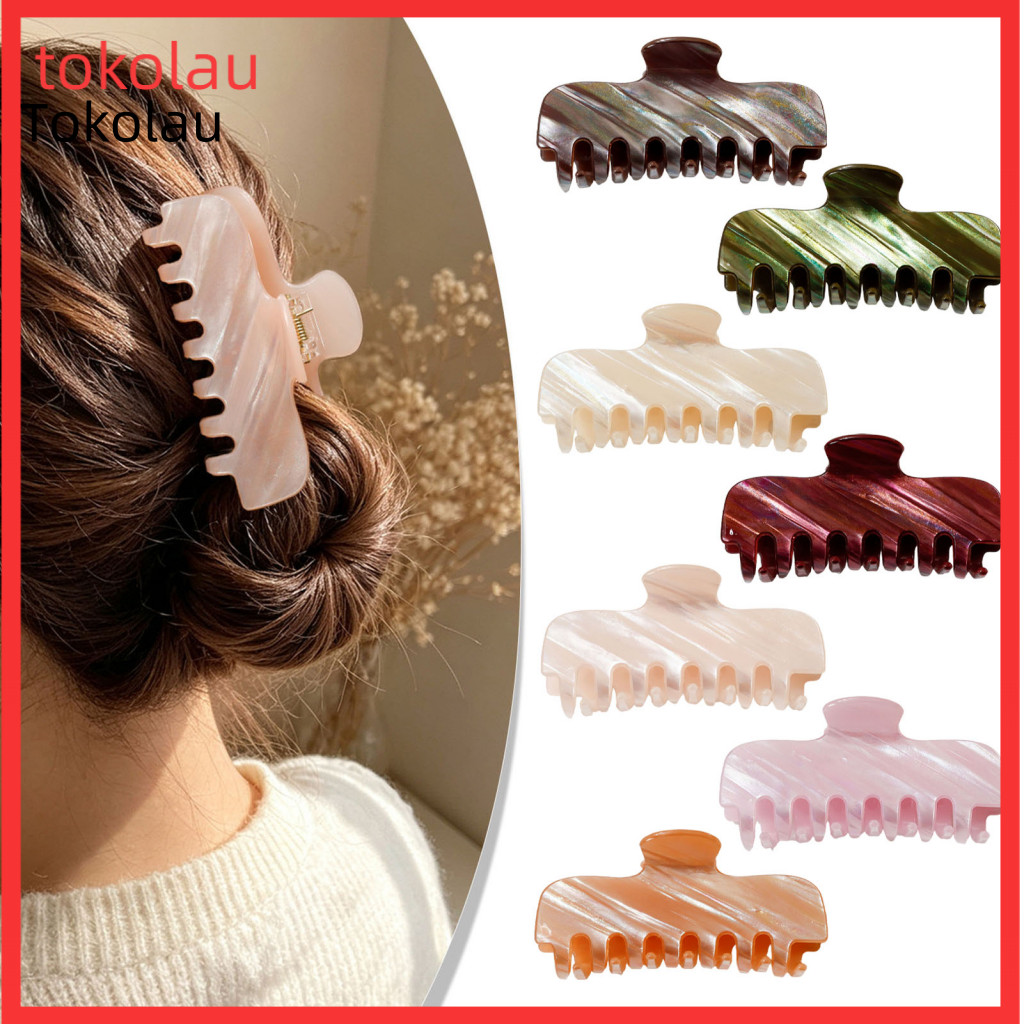 Non Slip Claw Clips for Women Fashionable Hair Pins for Updos Pearlescent Clip for – Non-slip Strong Hold Accessory El