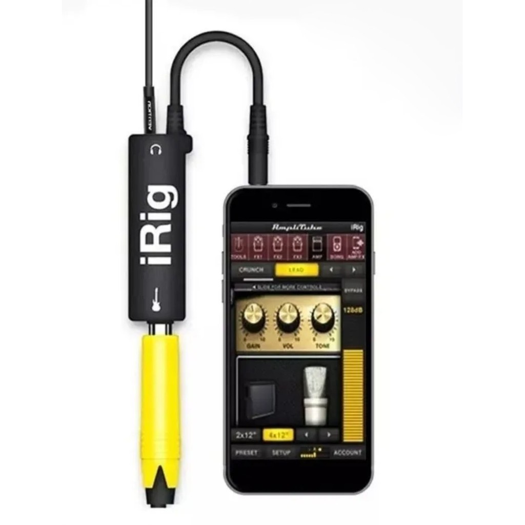 Adaptador Interface Conversor Guitarra iPad iPhone e Android iRig