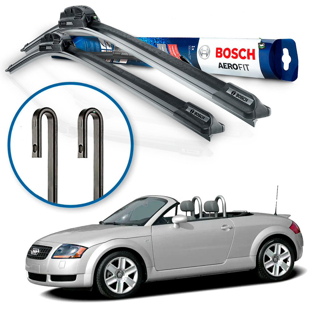 Par Palheta Limpador Parabrisa Bosch Audi TT Roadster 1998 1999 2000 2001 2002 2003