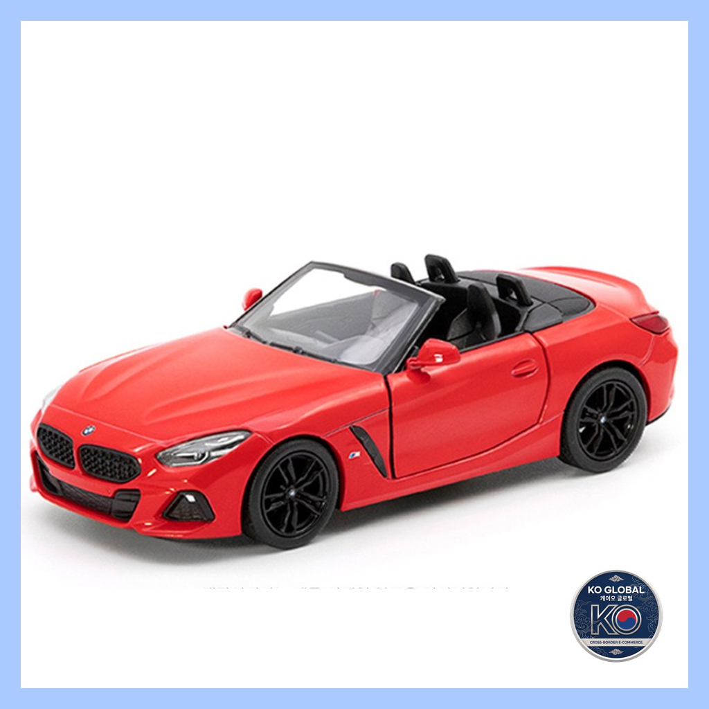 [Estoque Pronto 🇰🇷] Carro De Brinquedo Retrátil De Metal Fundido Kinsmart BMW Z4 Roadster