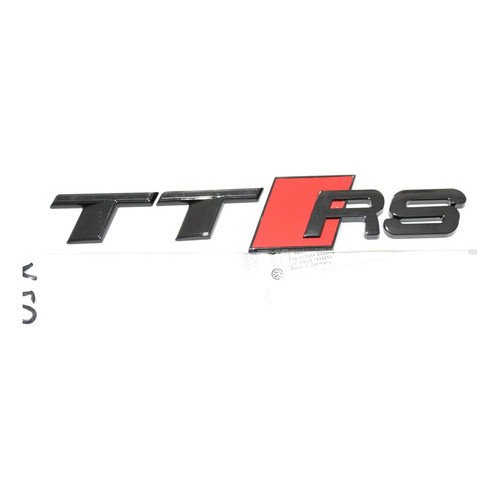 Emblema Audi Ttrs Tampa Traseira Coupe Roadster 2016+ Preto