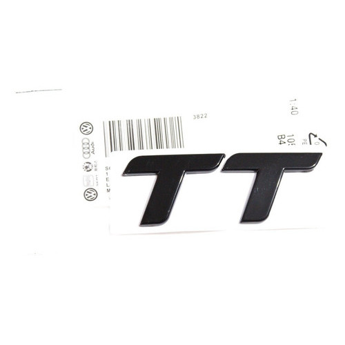 Emblema Audi Tt Tampa Traseira Coupe Roadster Preto Original