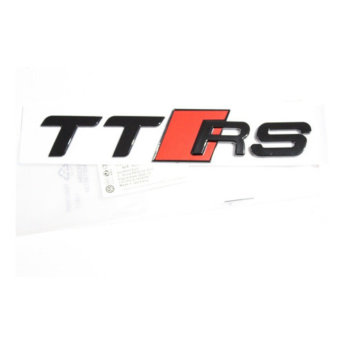 Emblema Audi Ttrs Tampa Traseira Roadster Coupe Preto