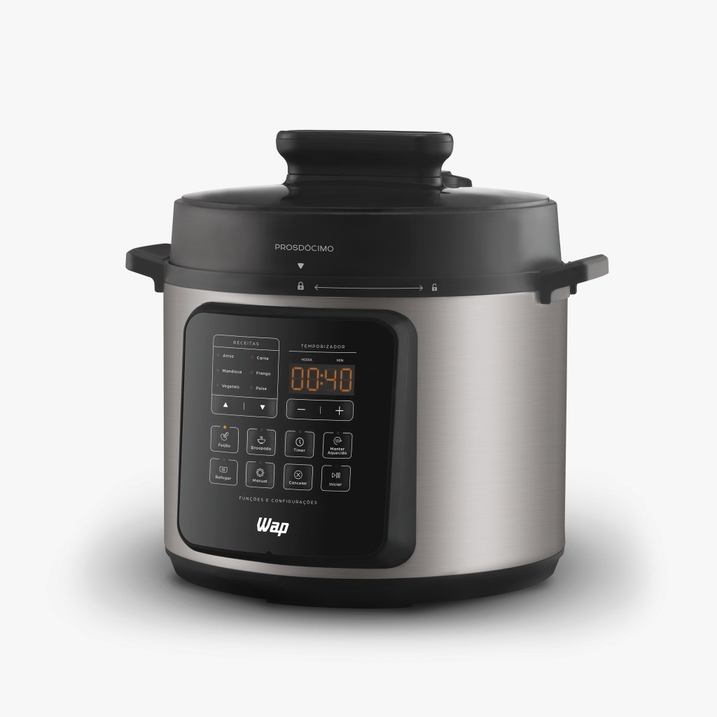 Panela De Pressão Elétrica WPPE3 Timer Programável até 24h, - WAP
