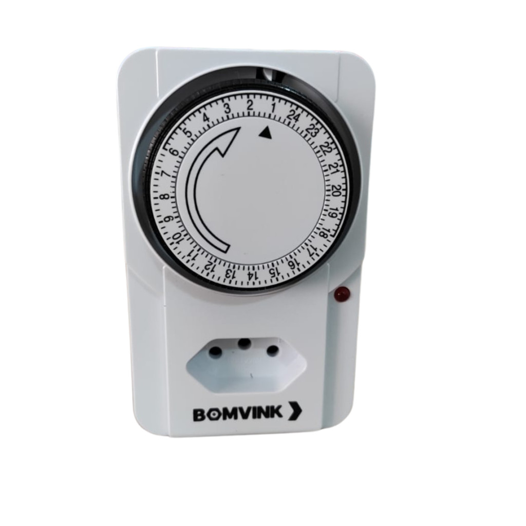 Temporizador Timer Tomada Mecânico Bivolt Programável 24h