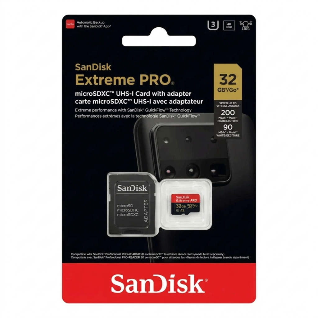 Cartão Memória Microsd Sandisk 32gb Micro Sd Com Adaptador