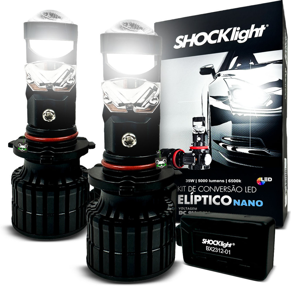 Kit Lâmpada Conversão Led Nano Projetor Elíptico 5000l HB3