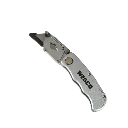 ESTILETE TRAPEZOIDAL EM ALUMINIO WESCO 19MM WS9714 DOBRÁVEL