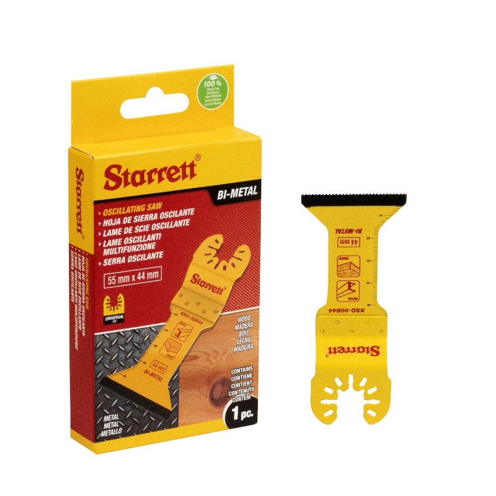 Lâmina Trapezoidal Bi-Metal para Multicortadora 44mm Starrett KSO-00B44