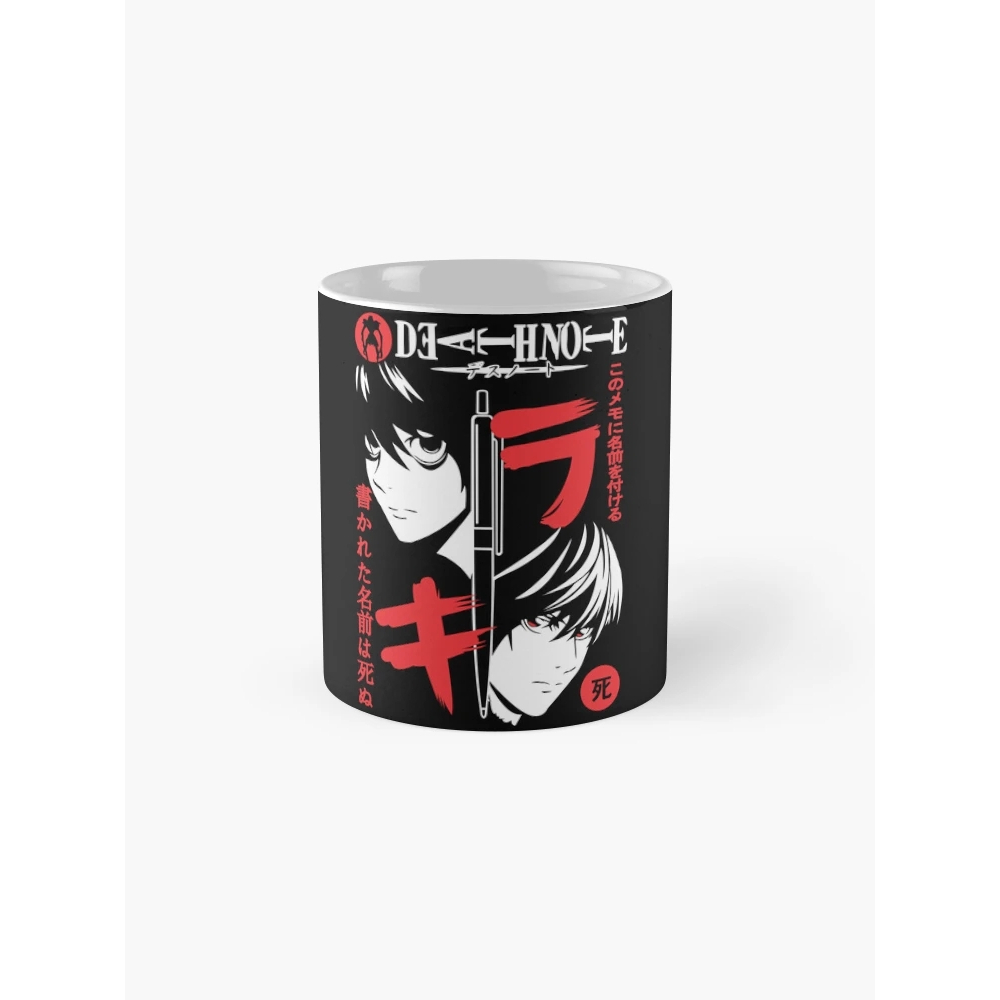 Caneca Death Note Akira Lawliet L Light Ryuk Anime Nerd Geek
