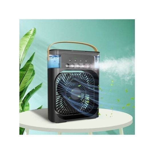 Climatizador Ventilador Umidificador Ar Condicionado Portátil Mini Refrigeração LED Silencioso