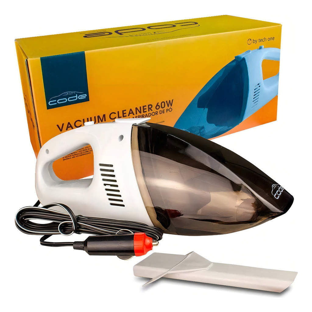 Aspirador De Pó Automotivo P/ Limpeza Portátil Code 60w 12v CRIAÇÃO
