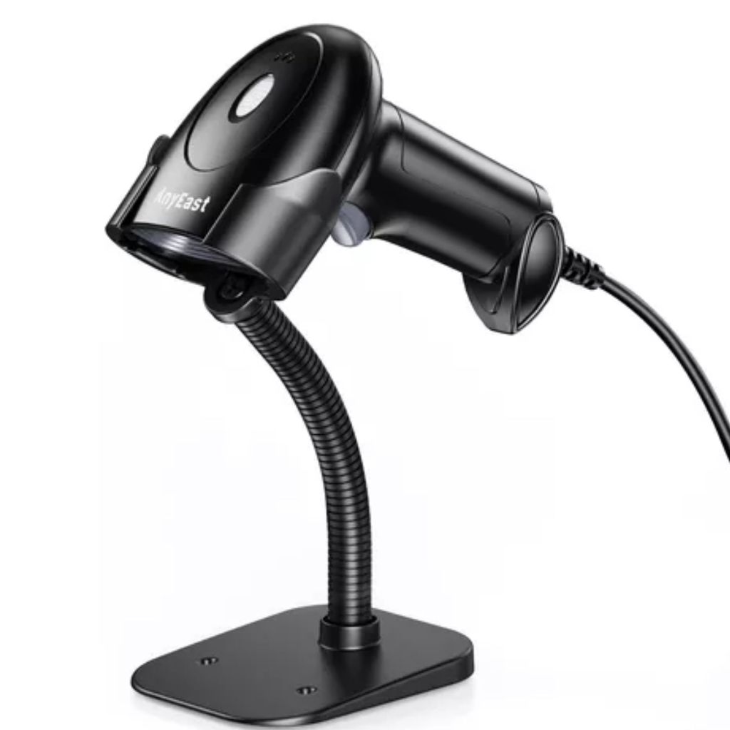 Leitor De Código De Barras Com Fio Suporte Flexivel 1d, 2d Boleto Portátil Novavida ND-59061
