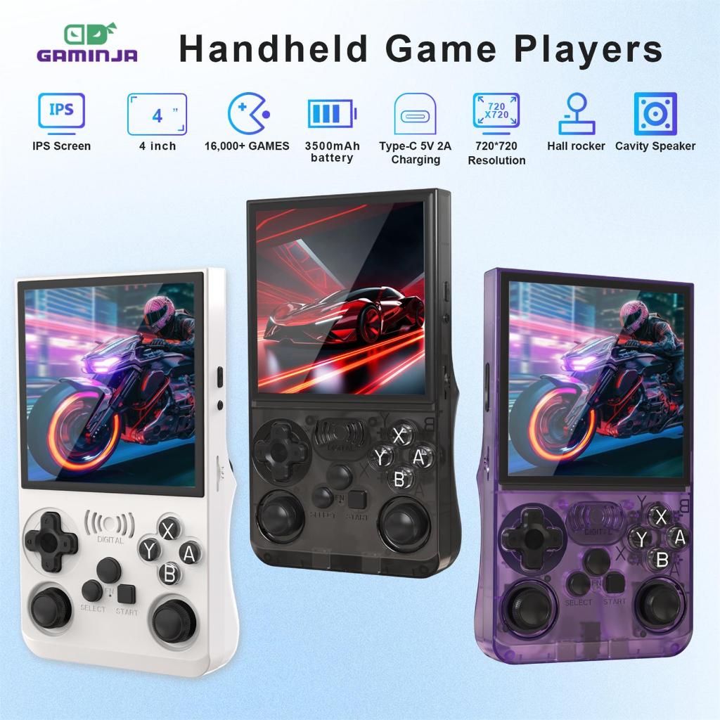 ANS13 Código Aberto 4 Polegada Tela IPS Retro Portátil Console De Videogame Sistema Linux Bolso Jogador Jogo Chip RK3326