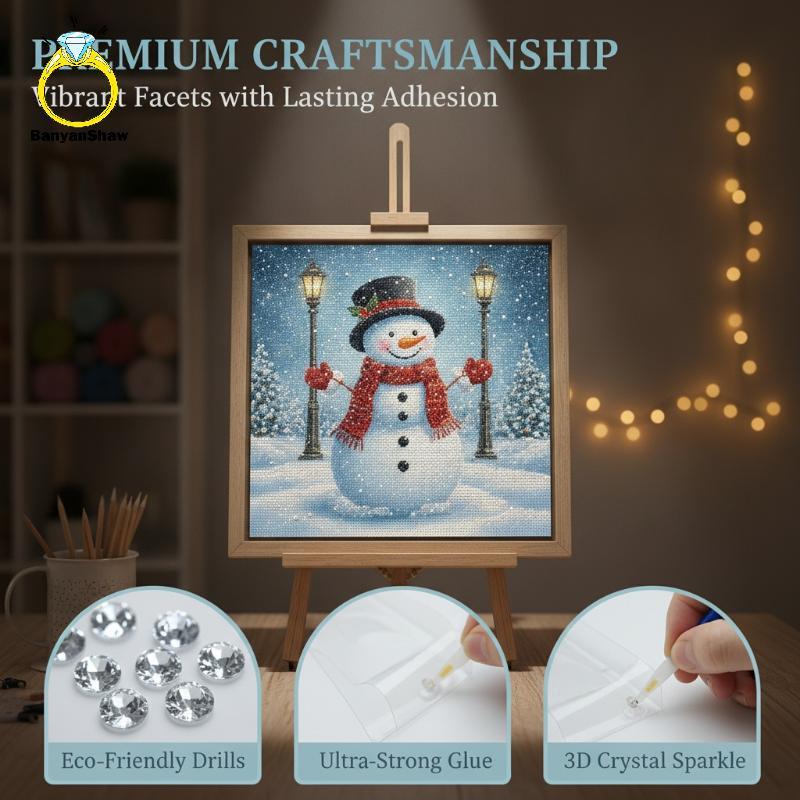 [BANY] DIY Papai Noel Pearl Painting Art Kit Todas As Ferramentas Incluídas Decoração De Mesa De Natal Adequada Para Ini