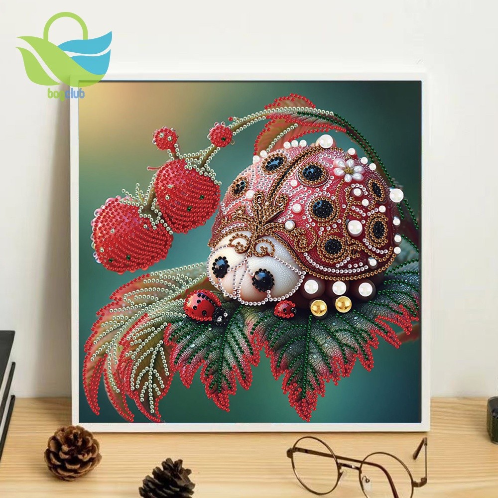 Animal 5D DIY Diamond Art Painting Kits Para Decoração De Parede De Escritório Doméstico 30x30cm [Bagclub.br]