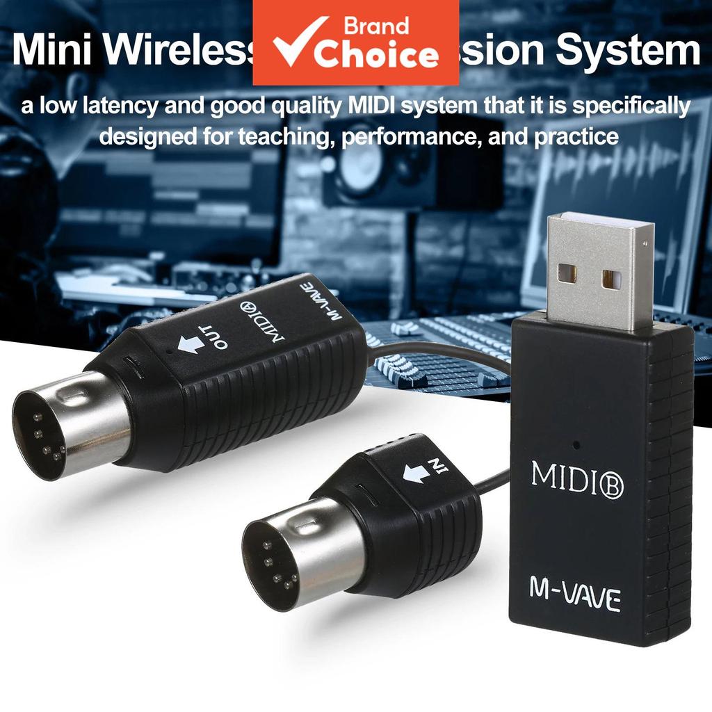 M-VAVE MS1 Mini Adaptador MIDI Sistema De Transmissão Plug And Play Suporte Para Dispositivos Com Conectividade Presente