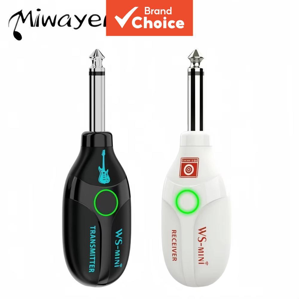 Miwayer WS Mini Transmissor De Guitarra Receptor Plug And Play Recarregável Bateria Embutida 30M Para Prática De Estúdio