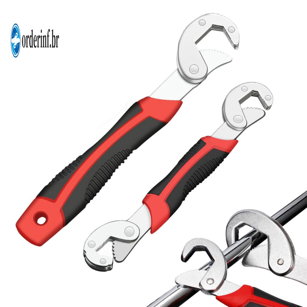 Adjustable Universal Wrench Construction Site Hand Tool Multifunctional Single Double End Spanner Quick-adjust Pipe for