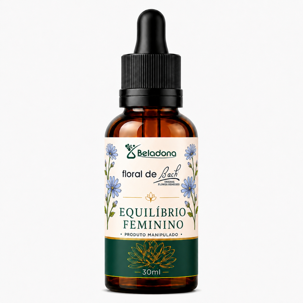 Floral de Bach Equilíbrio Feminino 30ml | Gotas | Scleranthus Walnut Mustard Willow