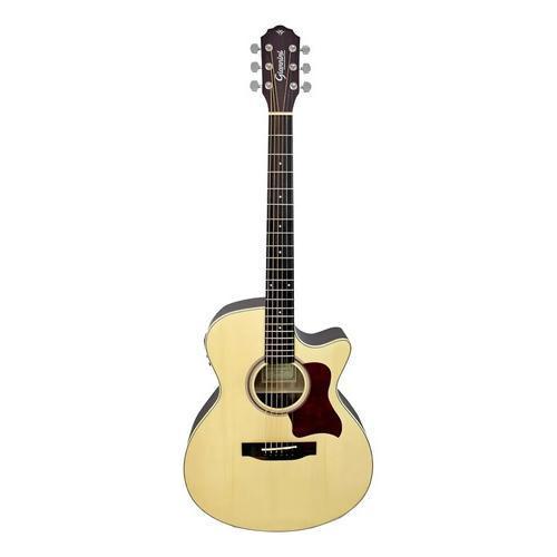 Violão Eletroacústico Giannini Performance Plus GGC Plus CEQ Aço Grand Concert Cutaway Walnut Satin