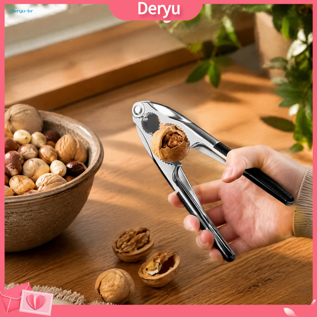 Handheld Nut Cracker Tool Heavy Duty Nutcracker for Walnuts Pecans Seafood Shells – Multi-purpose Non-slip Handle for
