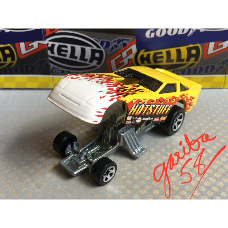 HOT WHEELS PROBE FUNNY CAR “ HOT STUFF ” 1997 DRAG RACERS RACING TEAM 4-pack EXCLUSIVE GARIBA58