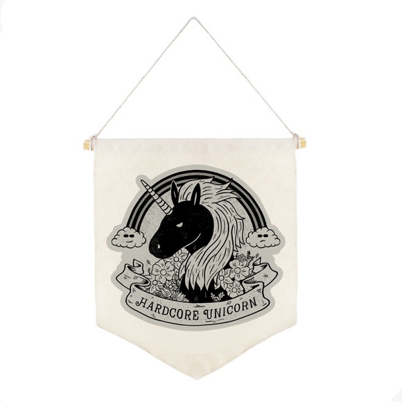 Flâmula Hardcore Unicorn | Decoração Quarto Tumblr Alternativo