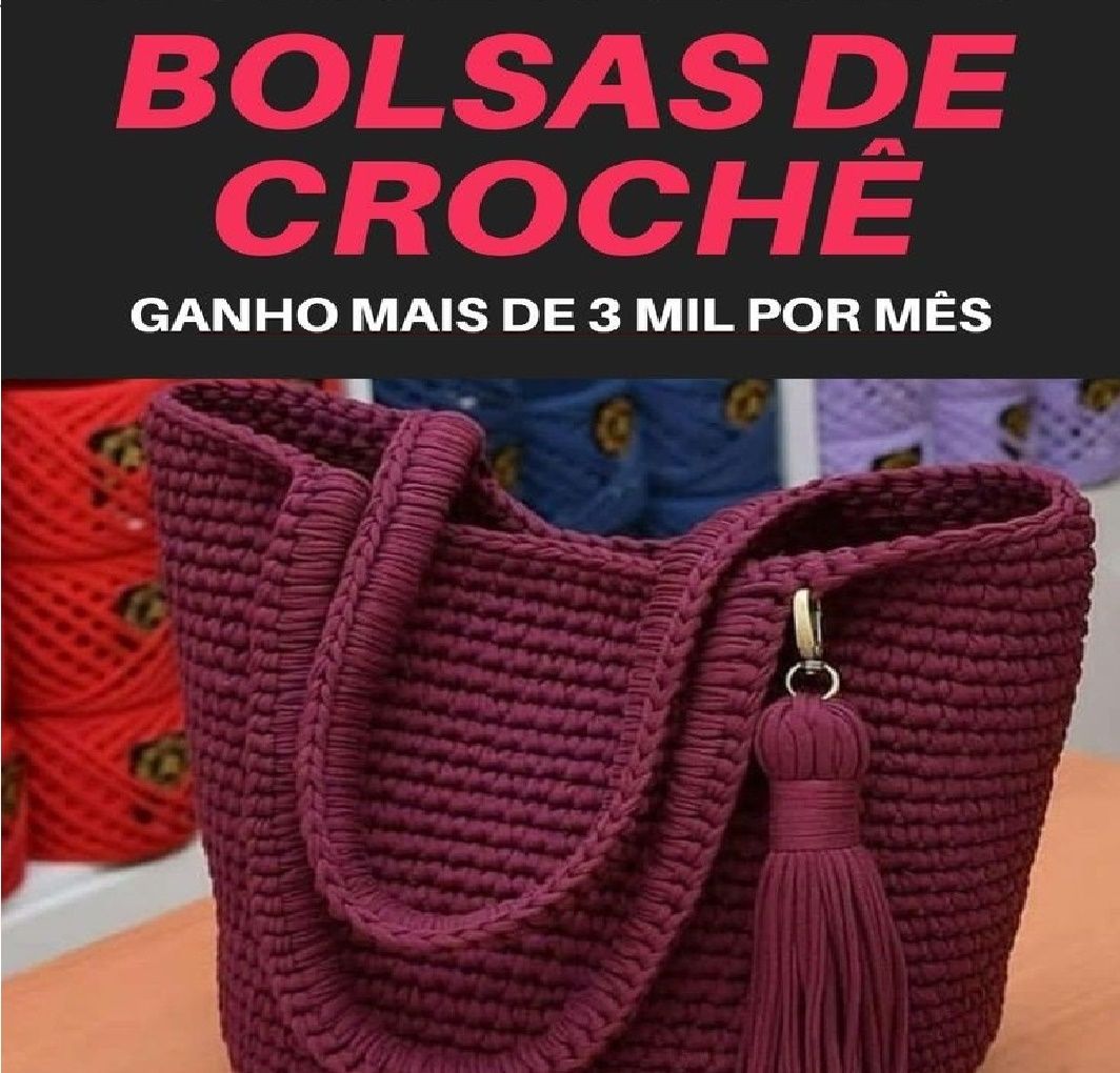 35 RECEITAS DE BOLSAS DE LUXO EM CROCHÊ
