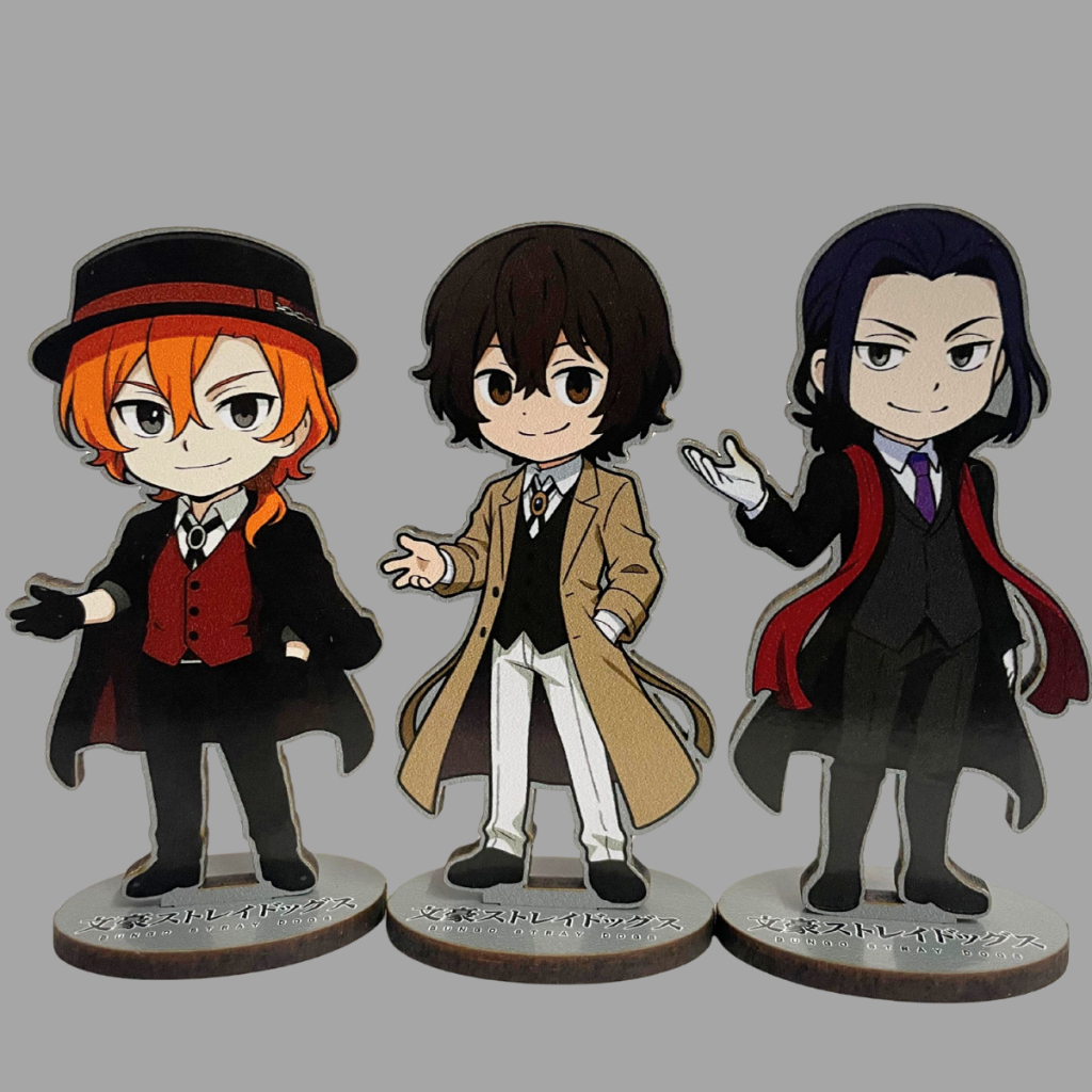 Totem Bungou Stray dogs - Danzai Chuuya Atsushi Akutagawa para presente decoração otaku ogai mori