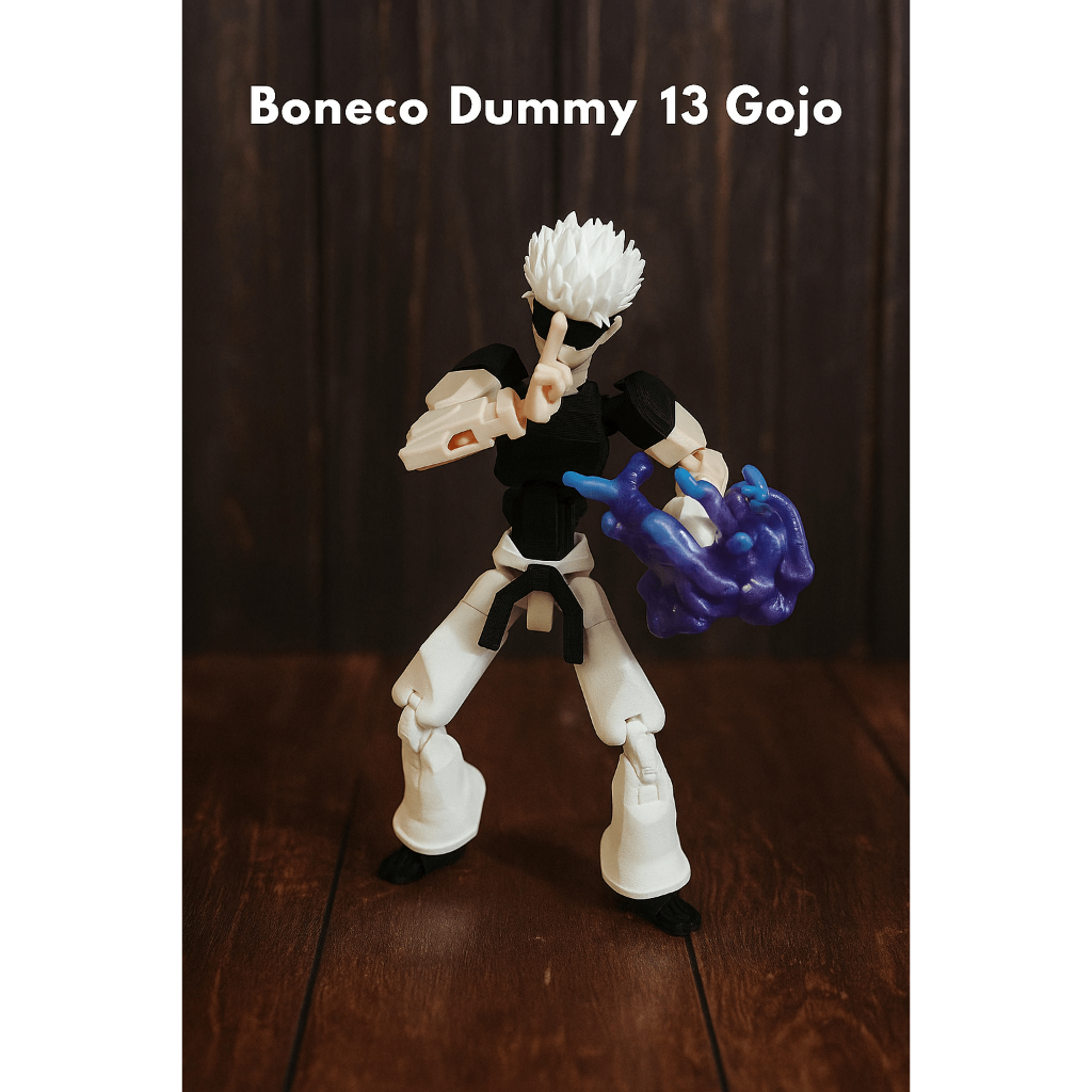 Boneco Dummy 13 Gojo Anime Articulado Brinquedo Jujutsu Kaisen Entregue Montado - Impressão 3D